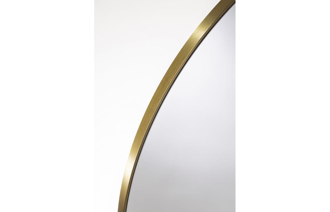 Abode Mayar 600mm Round Mirror - Brushed Brass