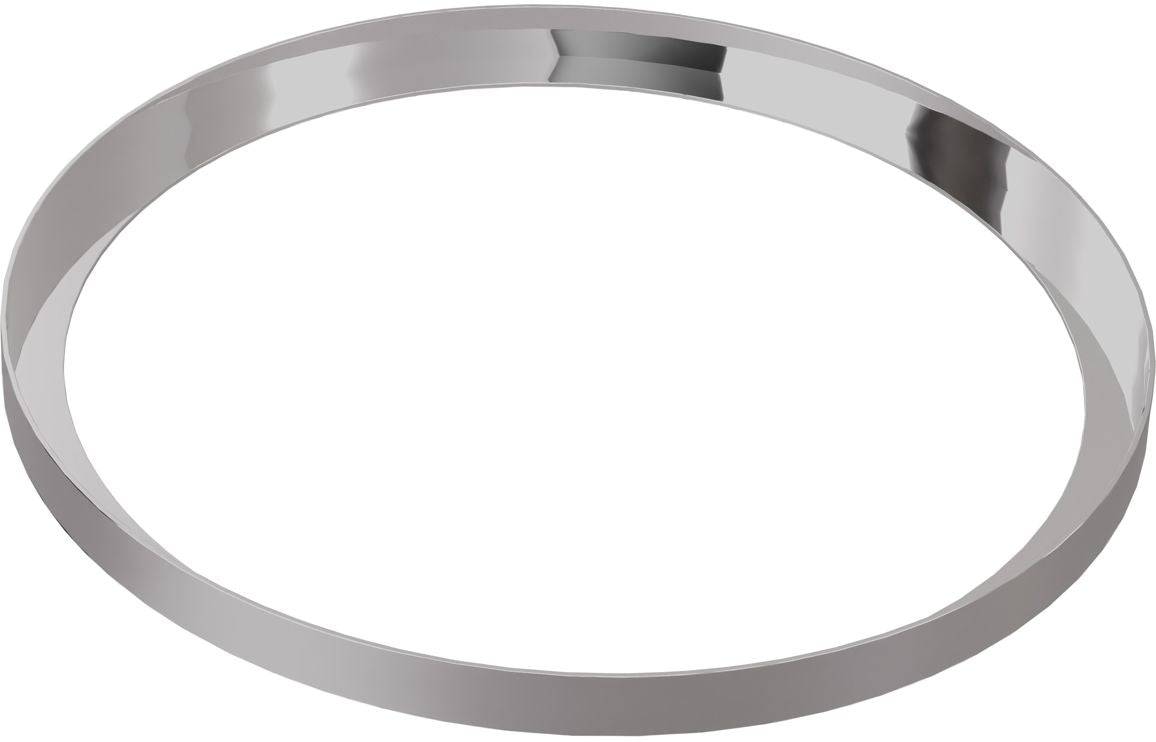 Abode Cava Round Basin Plinth - Chrome (plinth only)