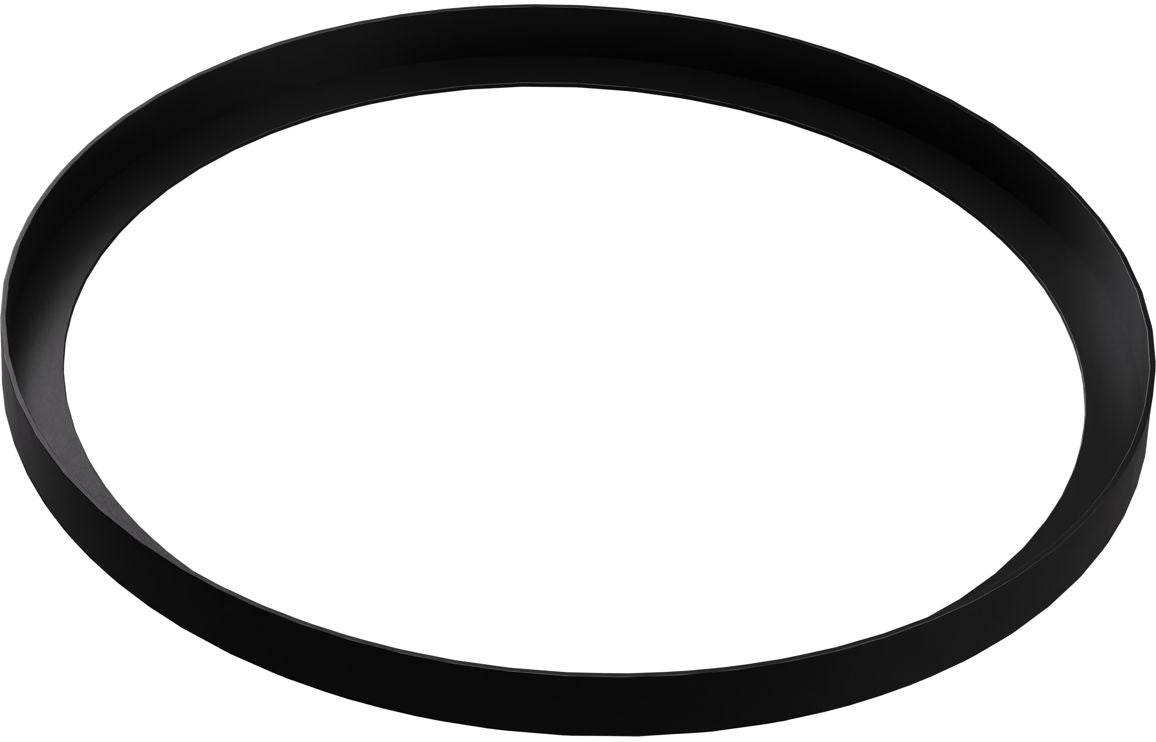 Abode Cava Round Basin Plinth - Matt Black (plinth only)