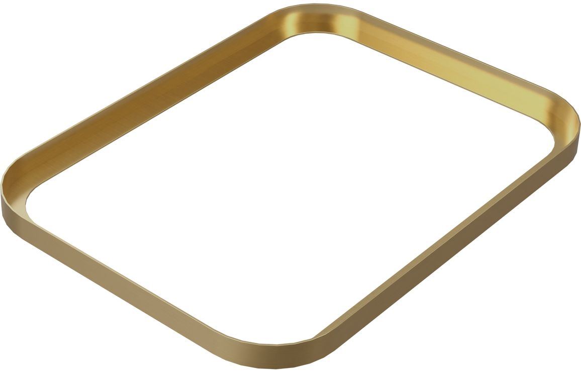 Abode Cava Tablet Basin Plinth - Brushed Brass (plinth only)