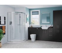 Alba 600mm Slim WC Unit - Matt Graphite Grey