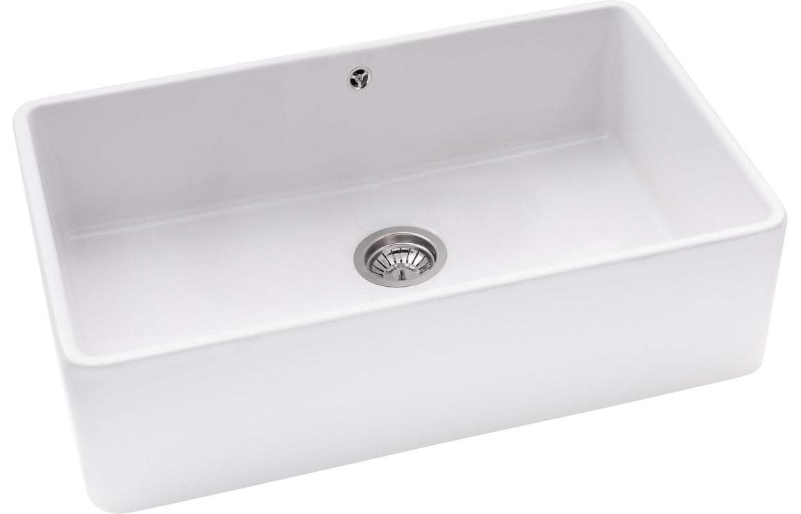 Abode Provincial Large 1B Belfast Undermount Sink - White