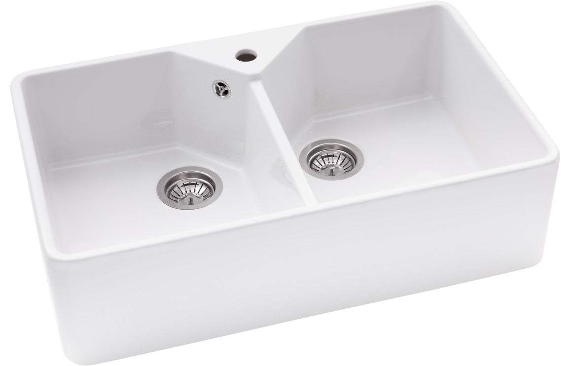 Abode Provincial Large 2B Belfast Undermount Sink - White