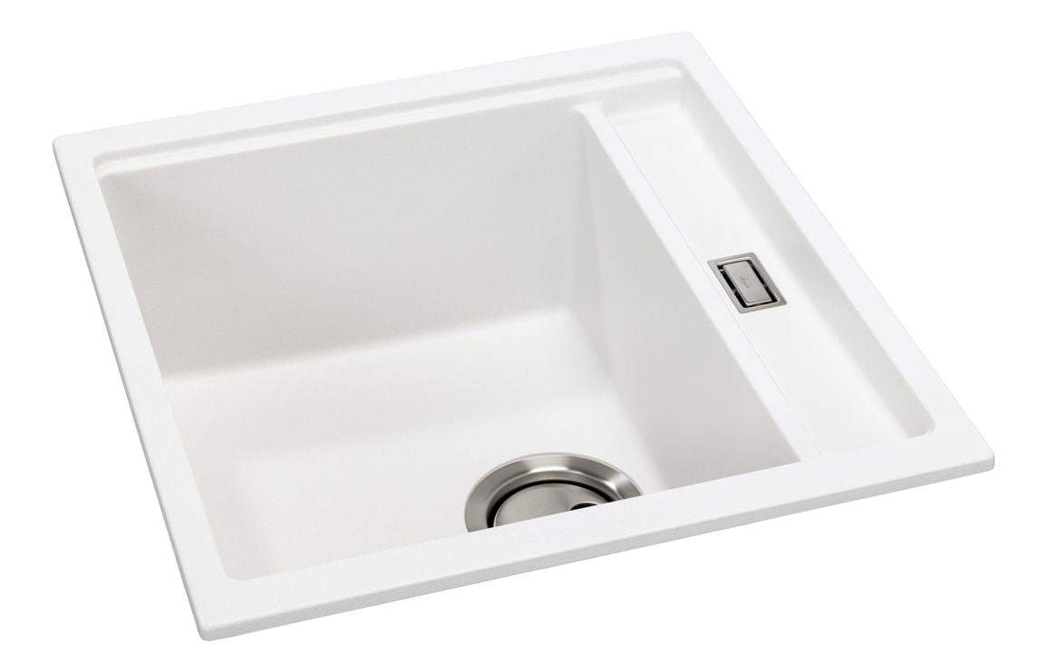 Abode Syncronist Compact 1.25B Inset/Undermount Sink - White