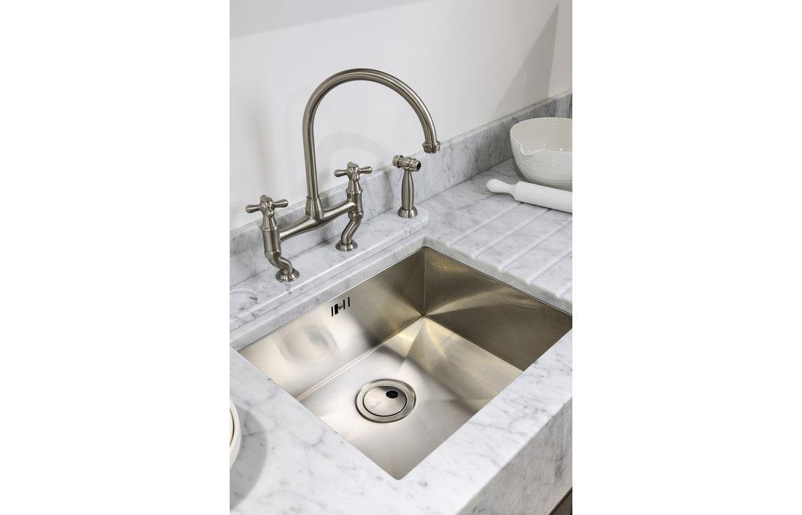 Abode Matrix R0 500mm 1B Undermount Sink - St/Steel