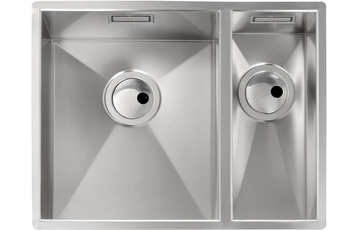 5B LHMB Undermount Sink - Brushed Steel