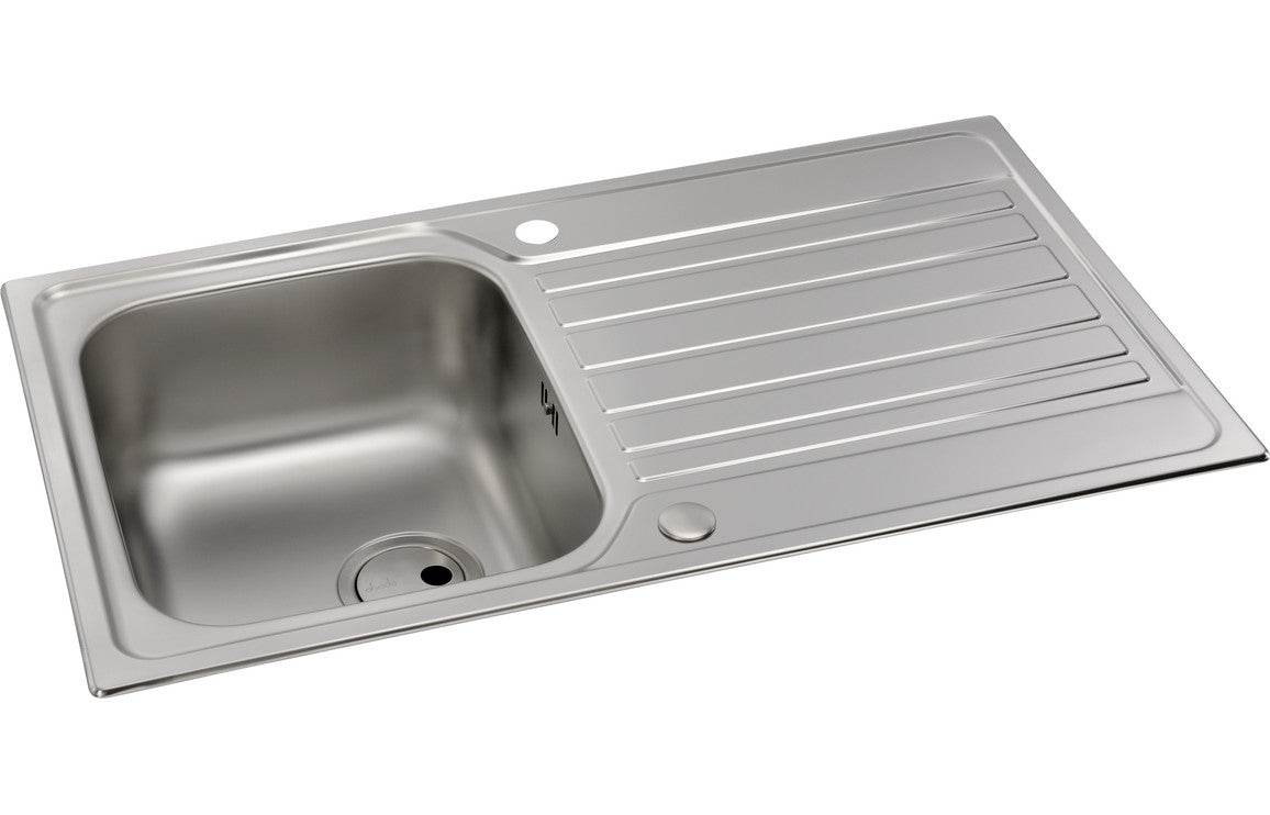 Abode Connekt 1B & Drainer Inset Sink - St/Steel