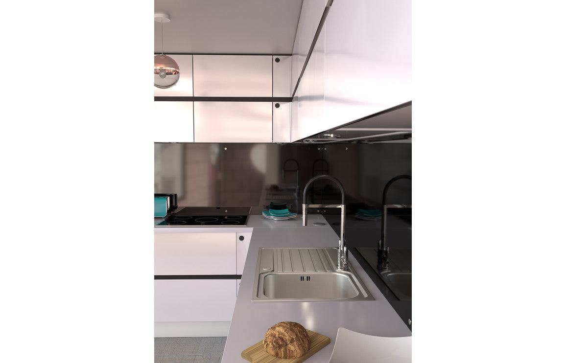 Abode Connekt 1B & Drainer Inset Sink - St/Steel