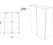 Alba 500mm Mirrored Unit - Matt Graphite Grey