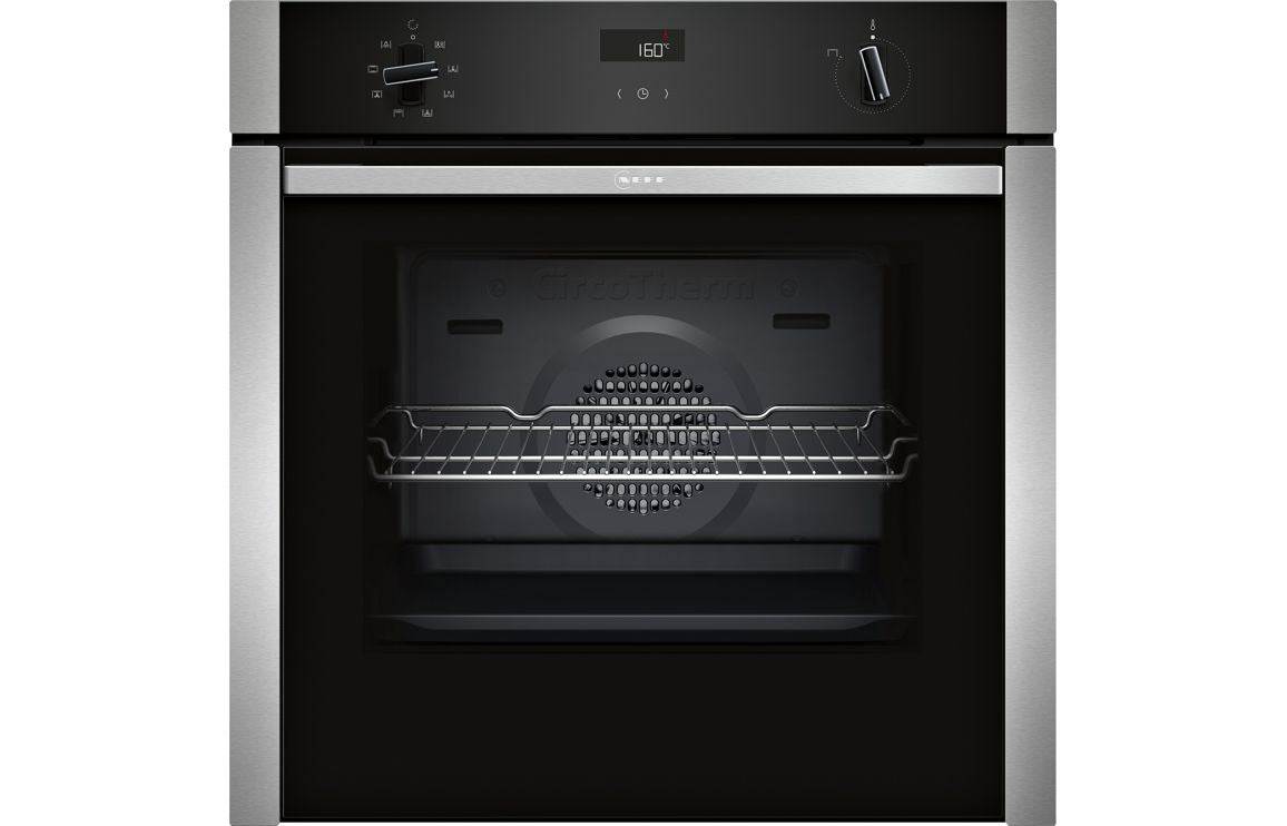 Neff N50 B4ACF1AN3B Single Slide&Hide® Electric Oven - St/Steel