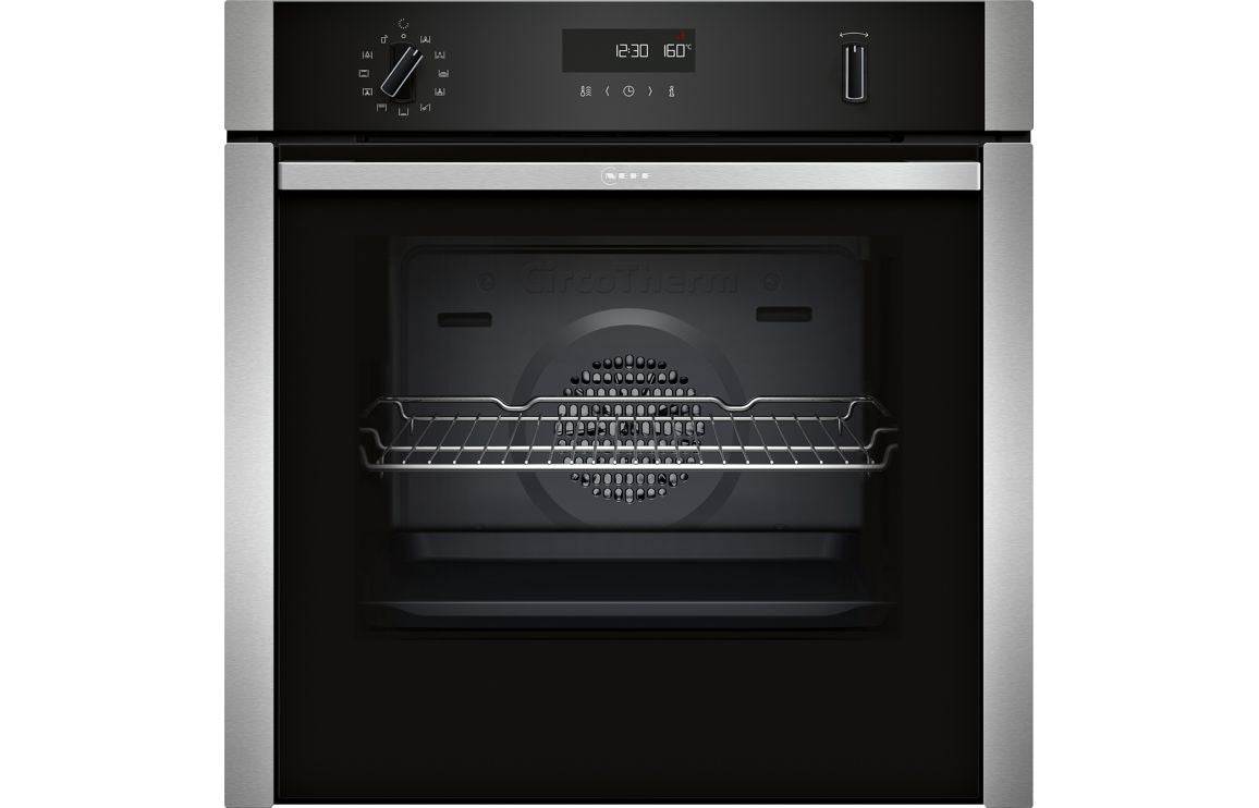 Neff N50 B6ACH7AN7B Single Slide&Hide® Pyrolytic Oven - St/Steel