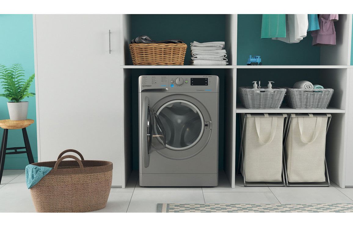 Indesit BDE 86436X S UK N F/S 8/6kg 1400rpm Washer Dryer - Silver