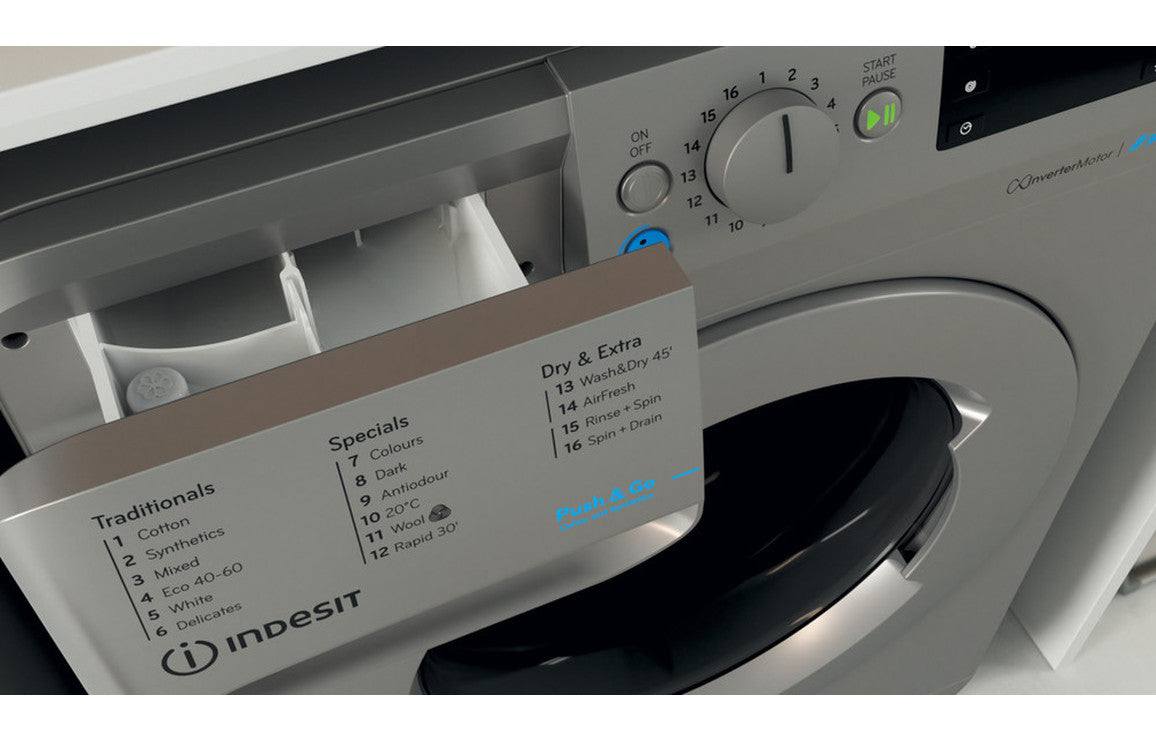 Indesit BDE 86436X S UK N F/S 8/6kg 1400rpm Washer Dryer - Silver