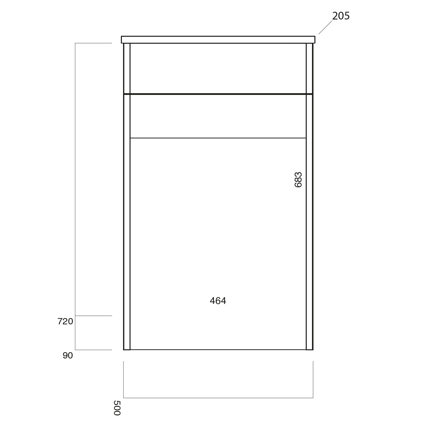 Bella 500 WC Unit