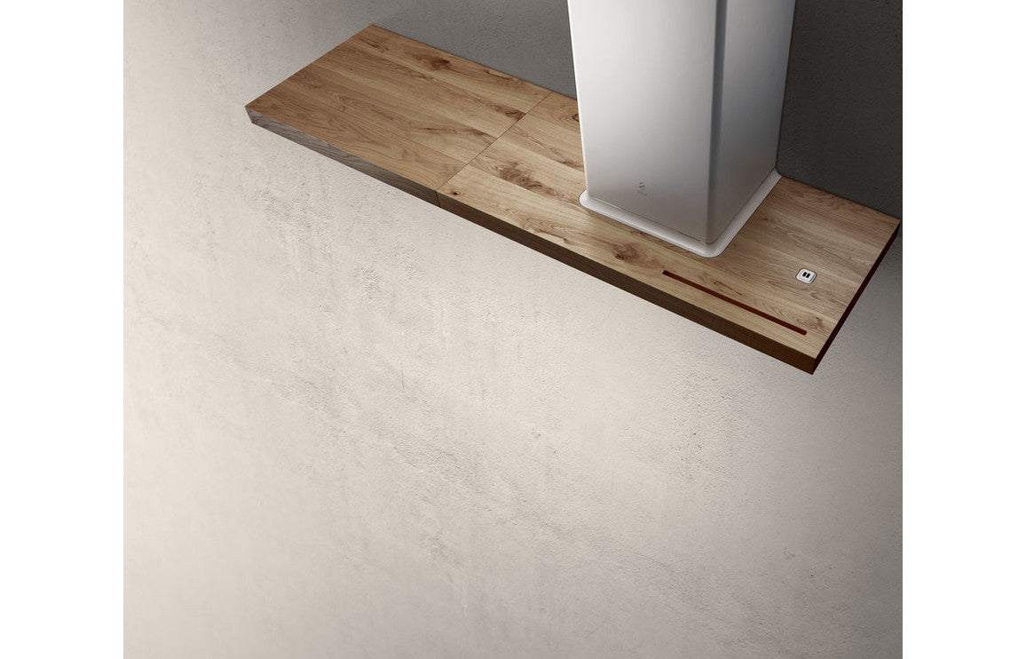 Elica Bio 90cm Chimney Hood - White/Oak