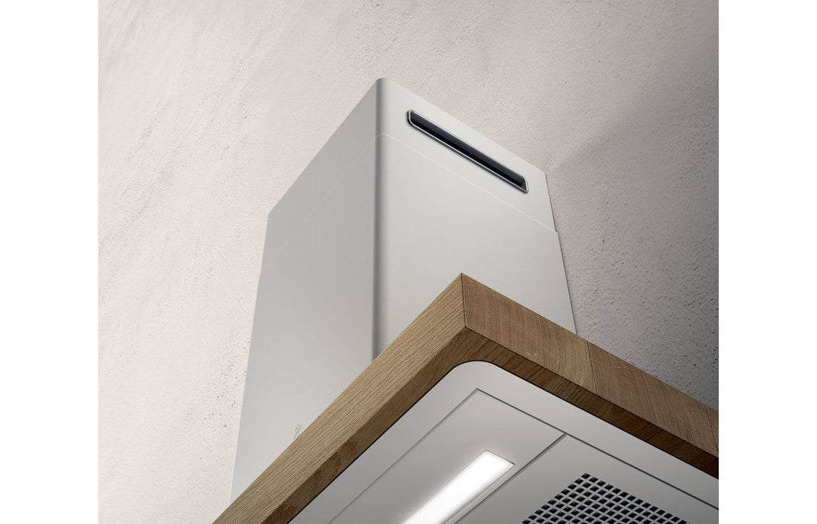 Elica Bio 90cm Chimney Hood - White/Oak