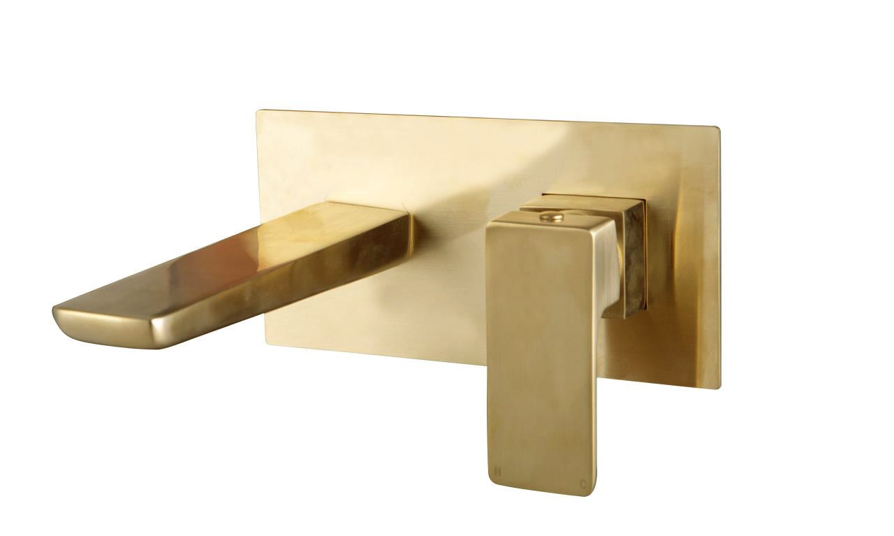 Muro Black Wall Mounted Bath Mixer