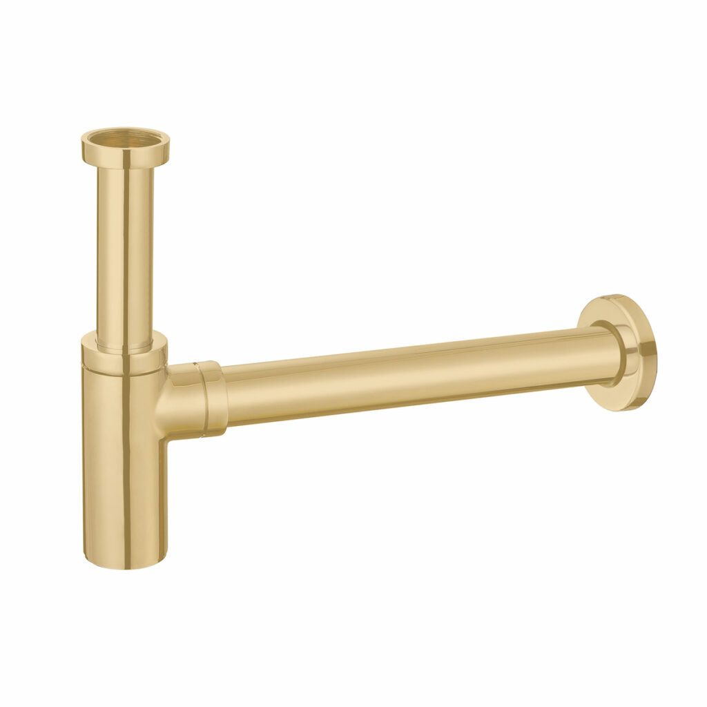 Minimalist Bottle Trap Brushed Brass