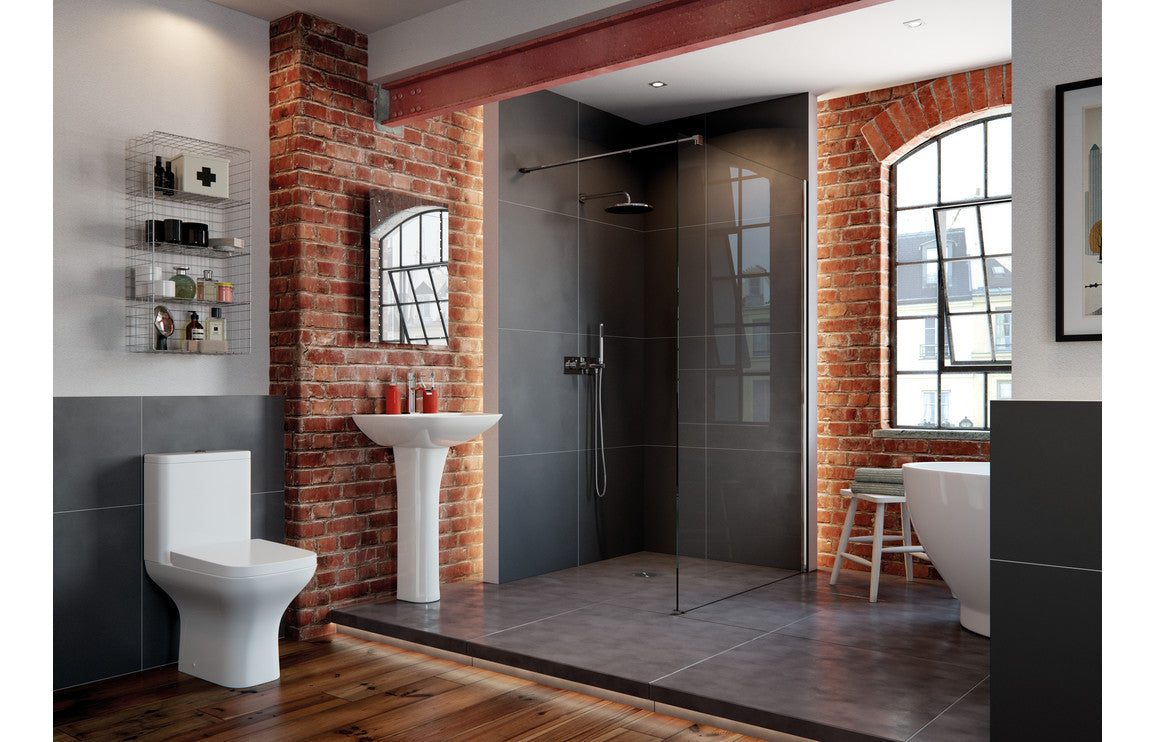 Cedarwood Rimless Back To Wall WC & Wrapover Soft Close Seat