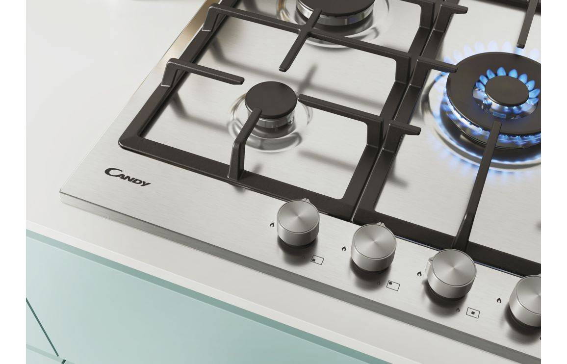 Candy CHG74WPX 75cm Gas Hob - St/Steel