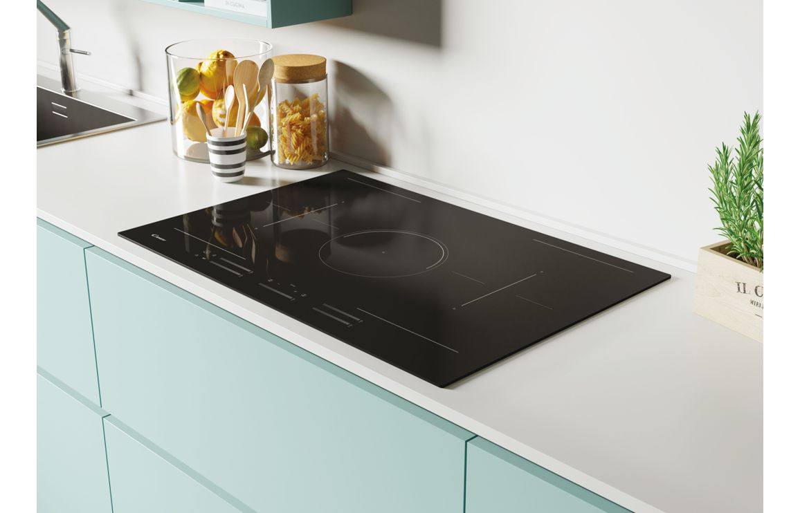 Candy CIFS85MCTT/1 75cm Induction Hob - Black Glass