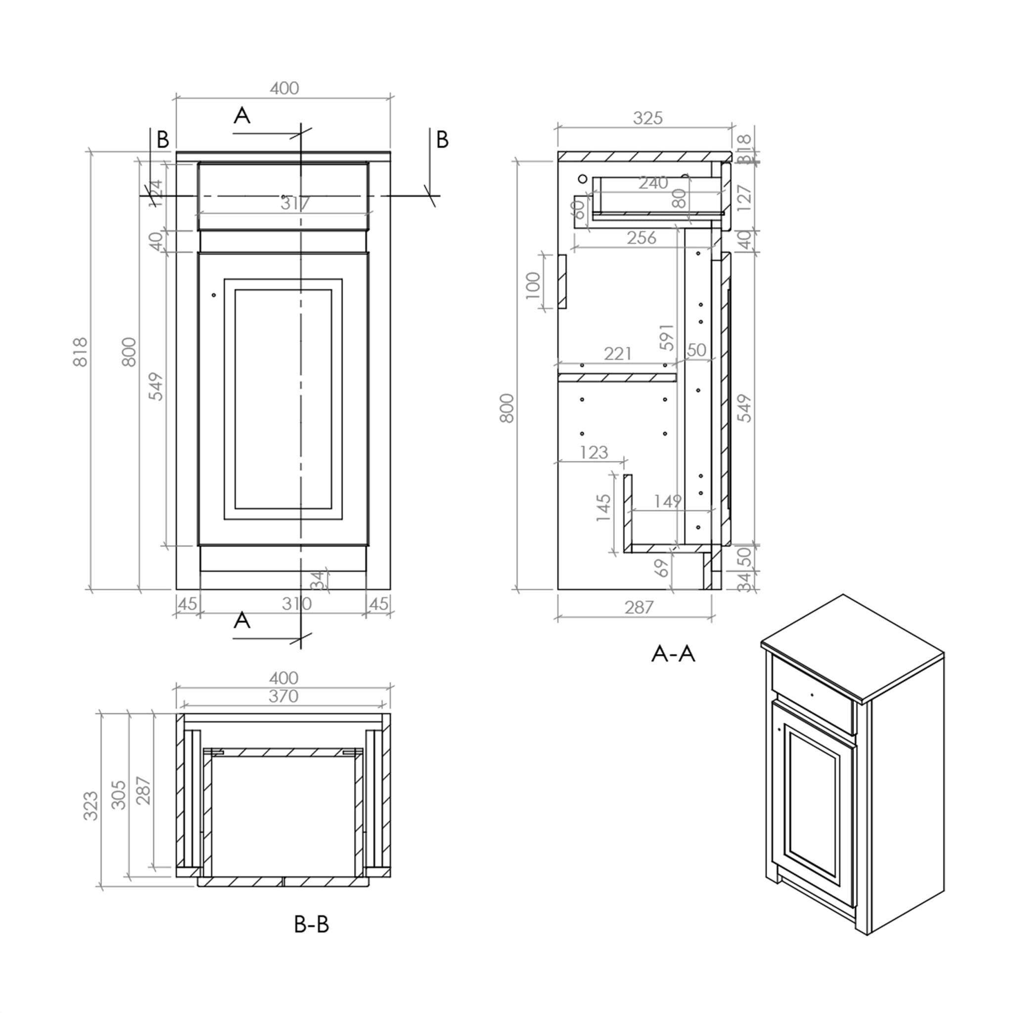 Classica 400 Side Cabinet