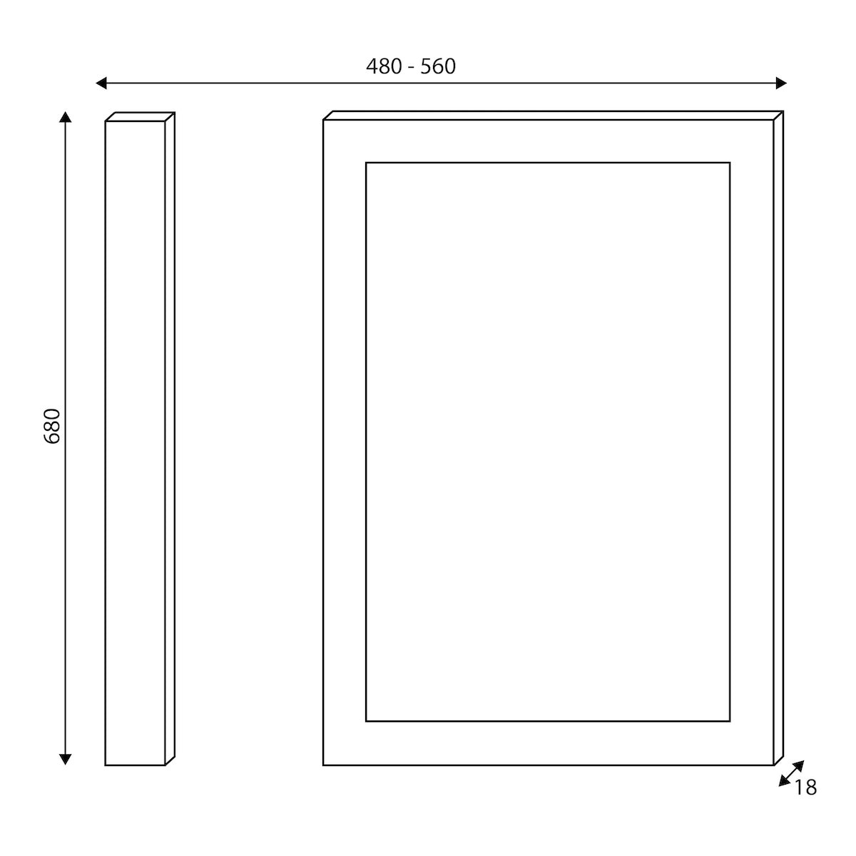 Classica 700 End Bath Panel