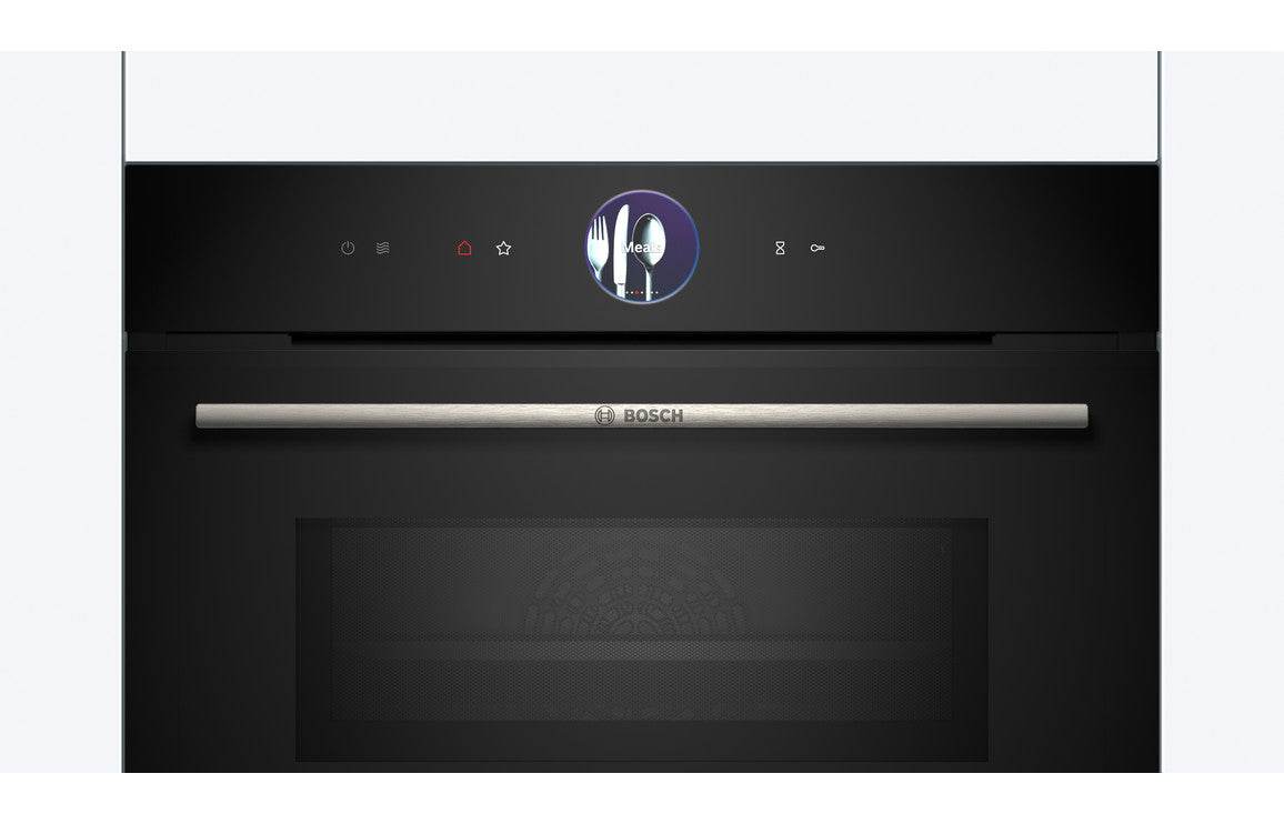 Bosch Series 8 CMG7761B1B Compact Pyrolytic Oven & Microwave - Black