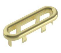 Oval Overflow Ring - Brushed Brass