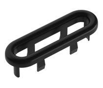 Oval Overflow Ring - Matt Black