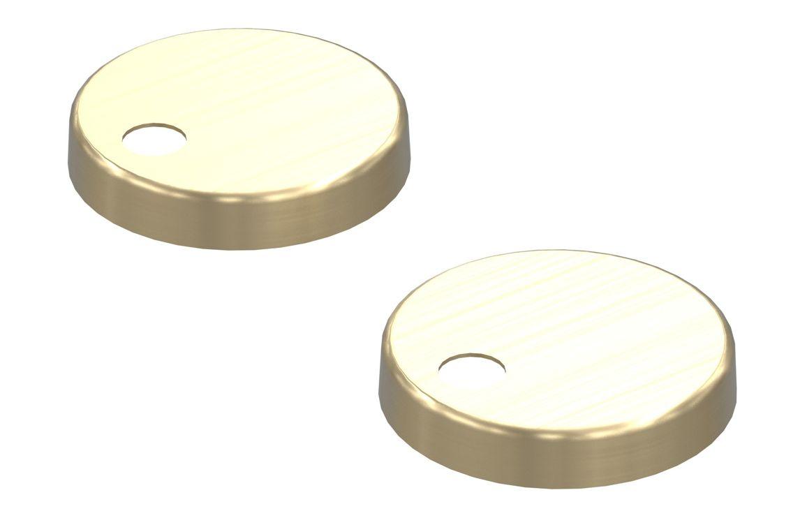 Toilet Seat Cover Caps - Brushed Brass