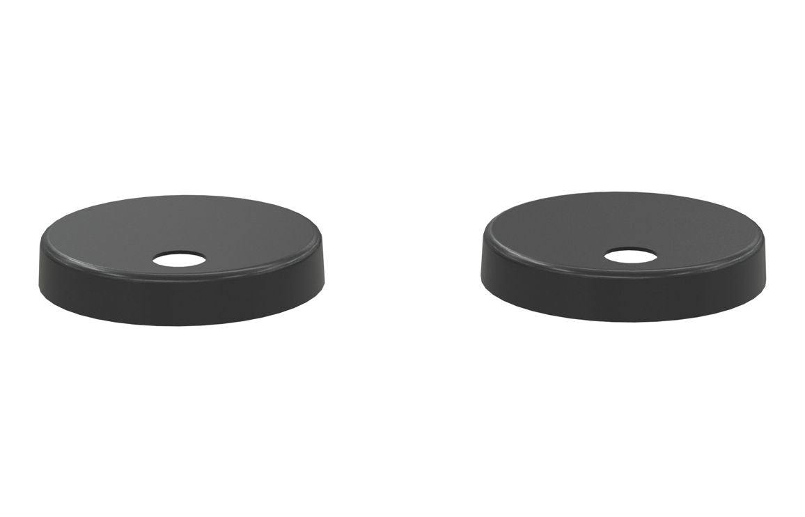 Toilet Seat Cover Caps - Matt Black
