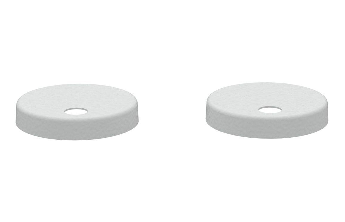 Toilet Seat Cover Caps - White
