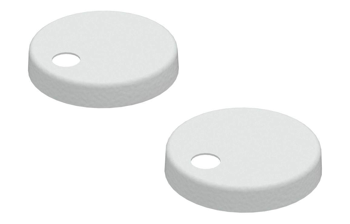 Toilet Seat Cover Caps - White