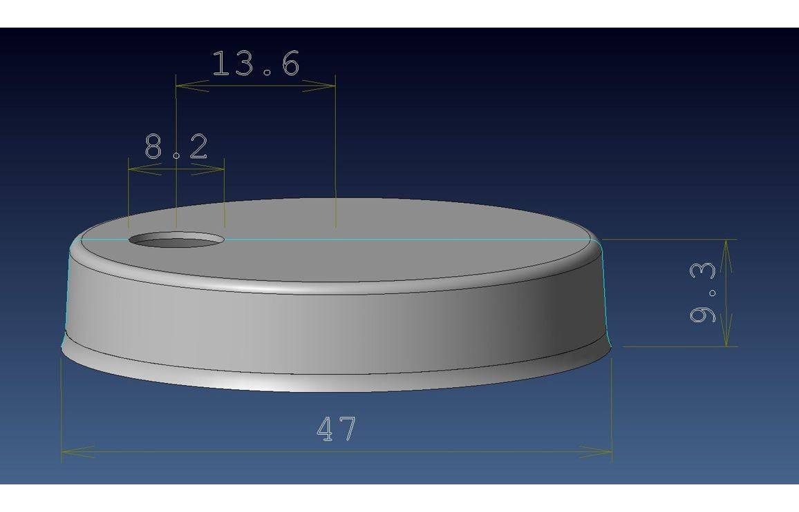 Toilet Seat Cover Caps - White