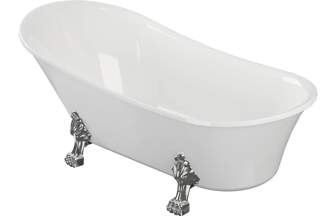 Tiverton Freestanding 1620x700x770mm 0TH Bath w/Feet