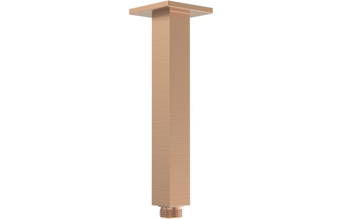 Cosmic 180mm Square Ceiling Arm - Brushed Bronze