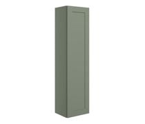 Mayfair 350mm Wall Hung 1 Door Tall Unit - Matt Reed Green