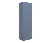 Ligne 350mm Wall Hung 1 Door Tall Unit - Matt Smoke Blue