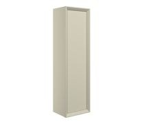Push 345mm Wall Hung 1 Door Tall Unit - Matt Cotton