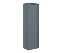 Push 345mm Wall Hung 1 Door Tall Unit - Matt Storm Blue