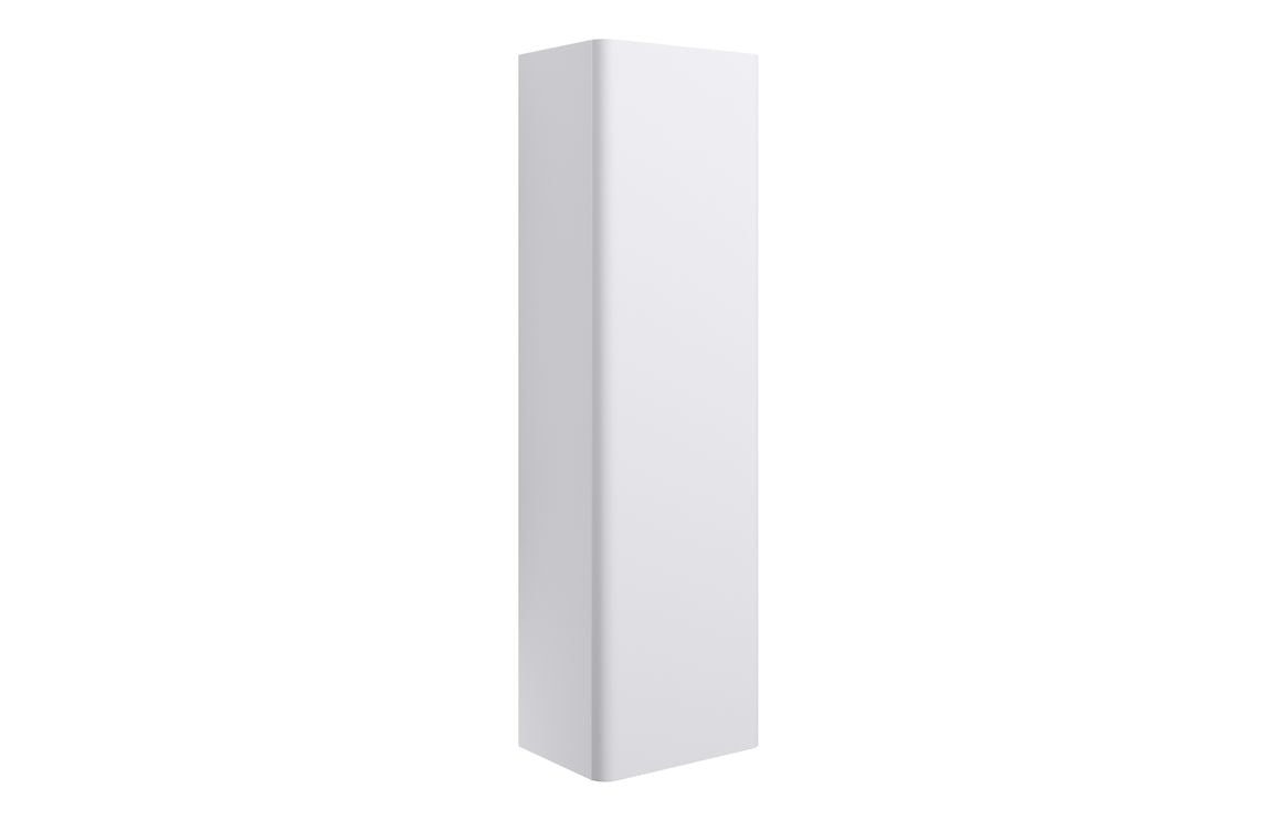 Cosmos 350mm Wall Hung 1 Door Tall Unit - Matt White