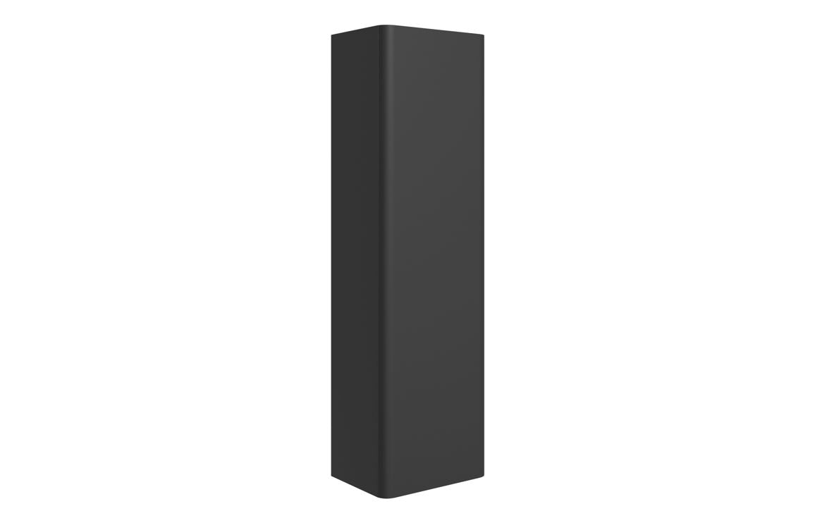 Cosmos 350mm Wall Hung 1 Door Tall Unit - Matt Black