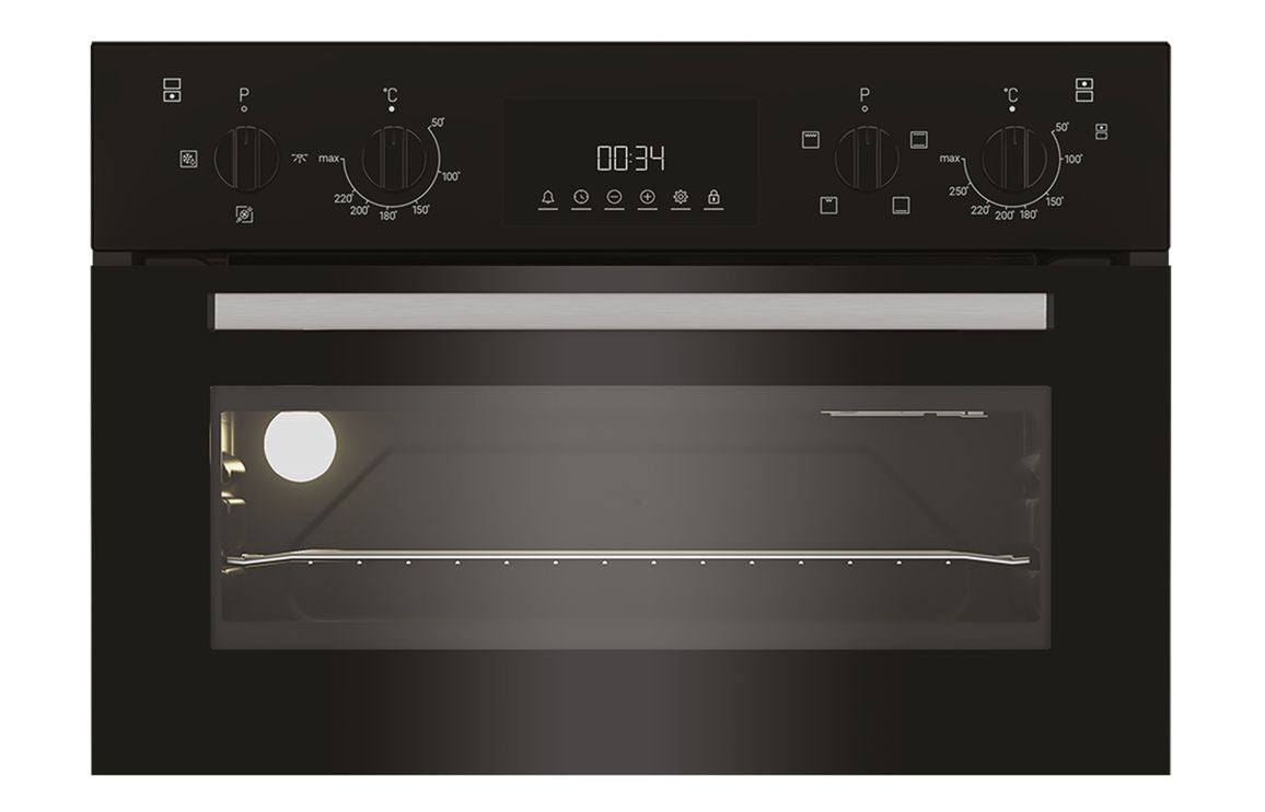 Indesit DII 10D B Double Electric Oven - Black