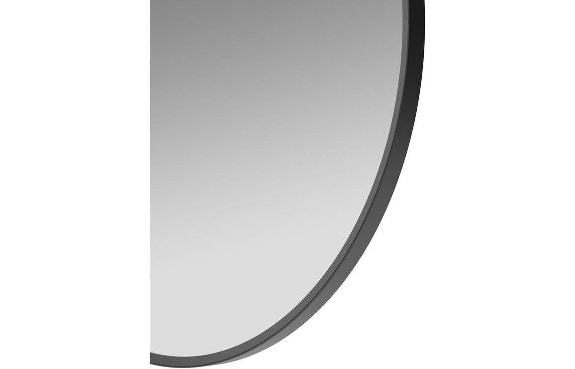 Kenji 500mm Round Mirror - Matt Black