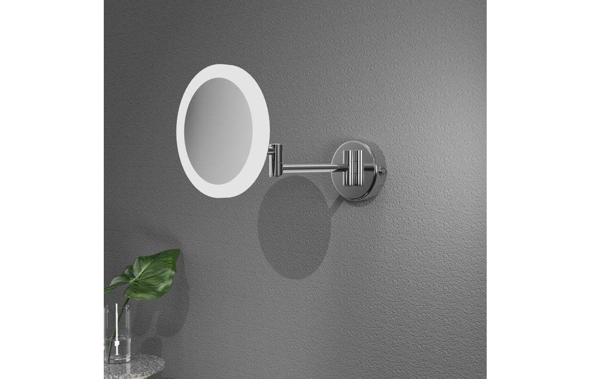 Sora Round LED Cosmetic Mirror - Frameless