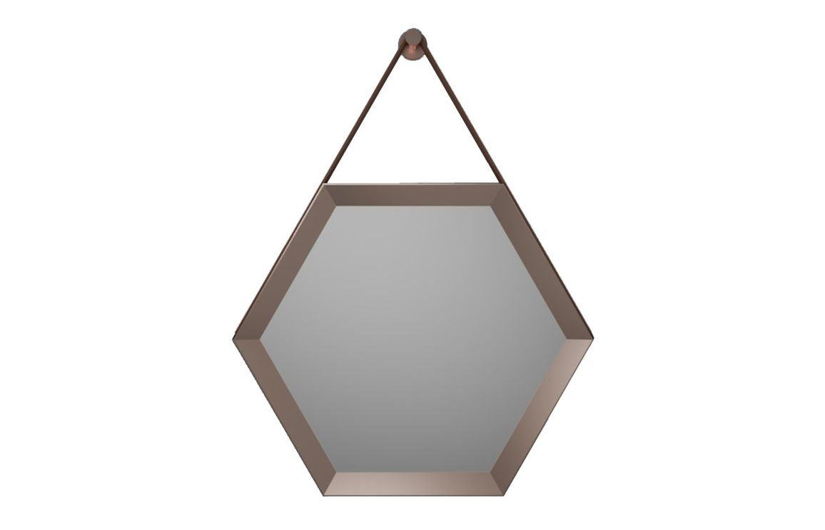 Kanto 500x433mm Hexagonal Mirror - Bronze