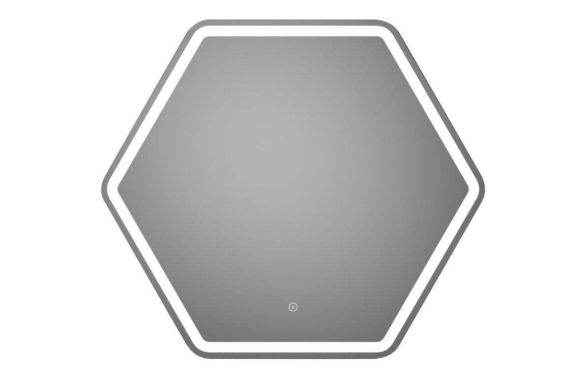 Togo 785x693mm Hexagonal LED Mirror