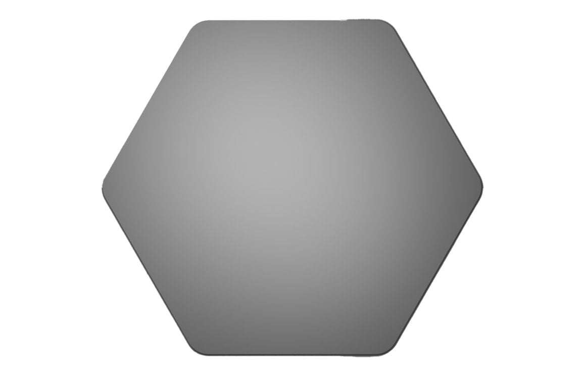 Nori 500x441mm Hexagonal Mirror