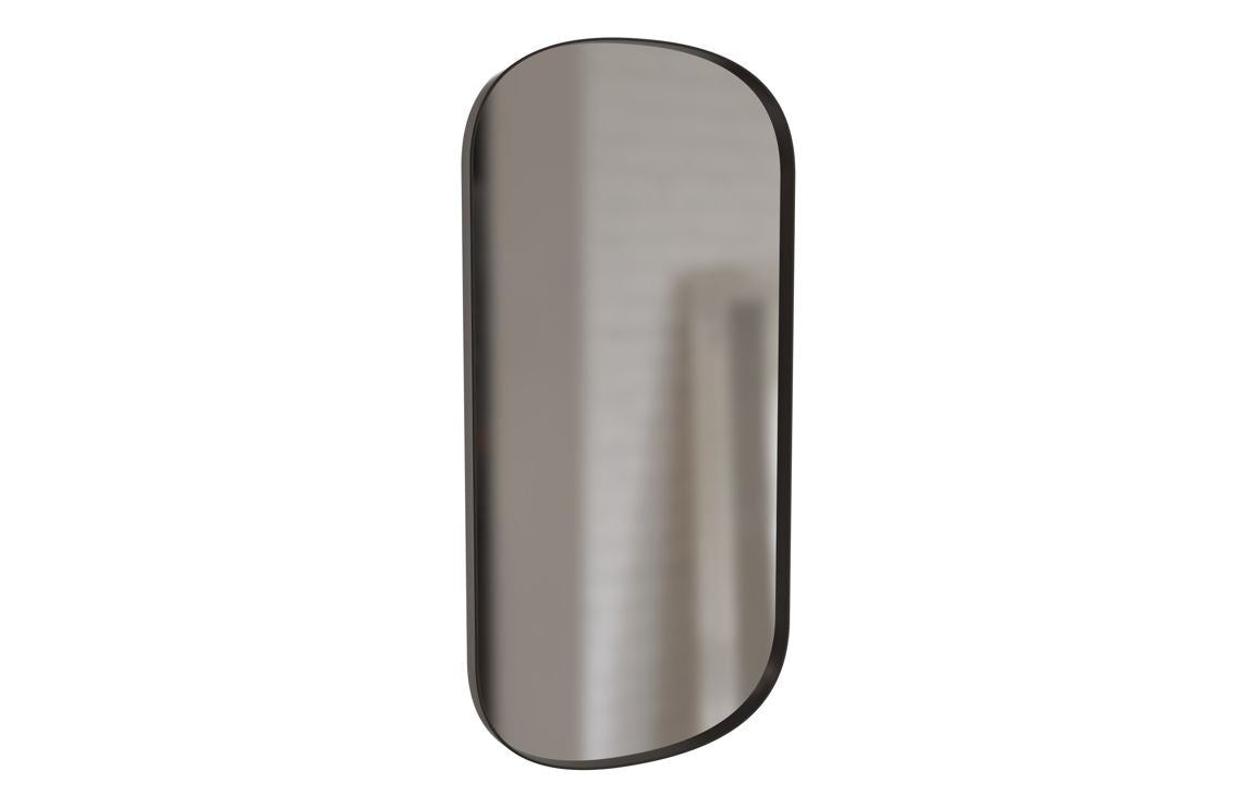 Kenji 800x400mm Oblong Mirror - Matt Black